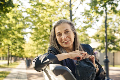 a person riding a scooter