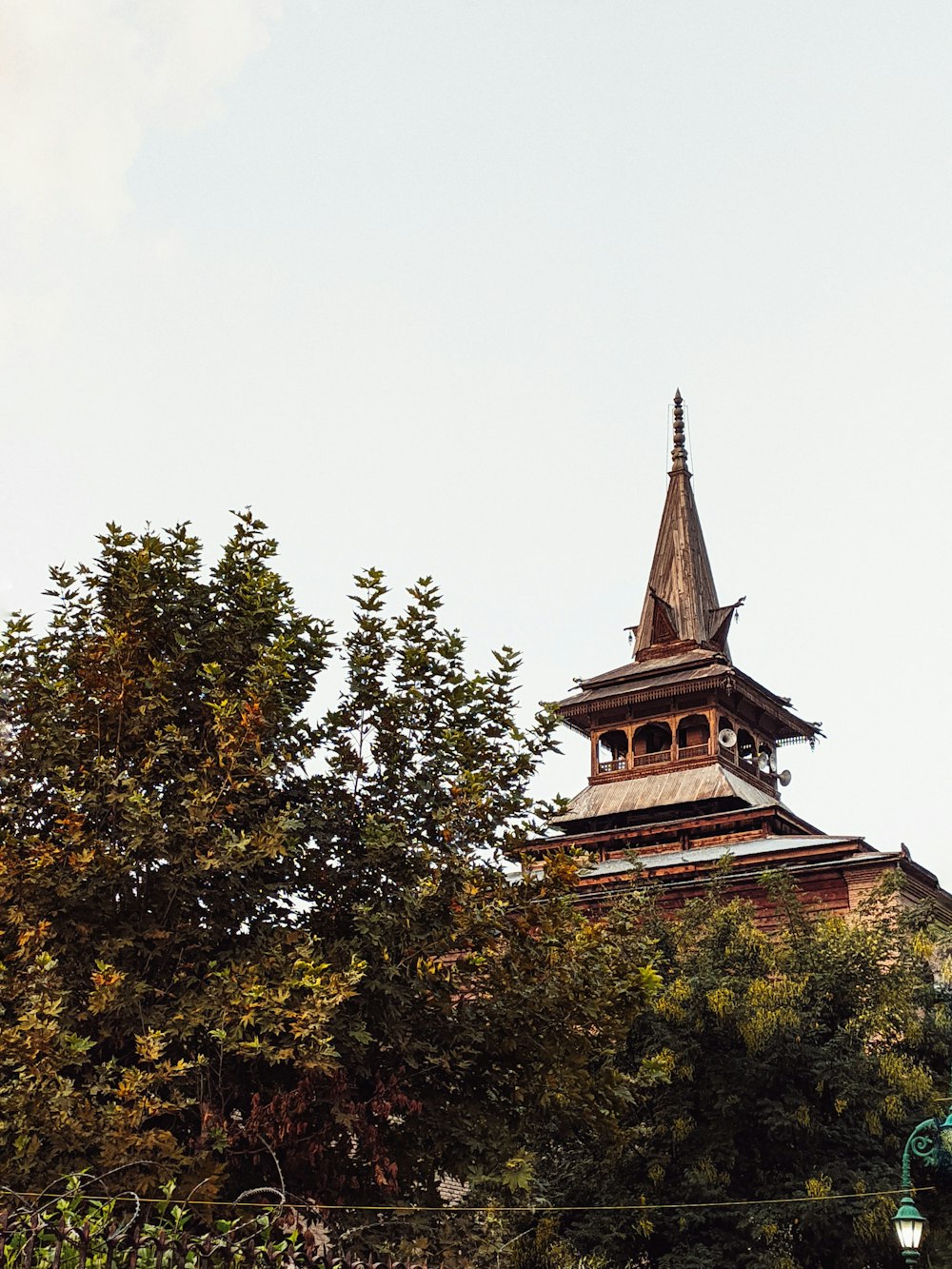 a building with a pointed roof