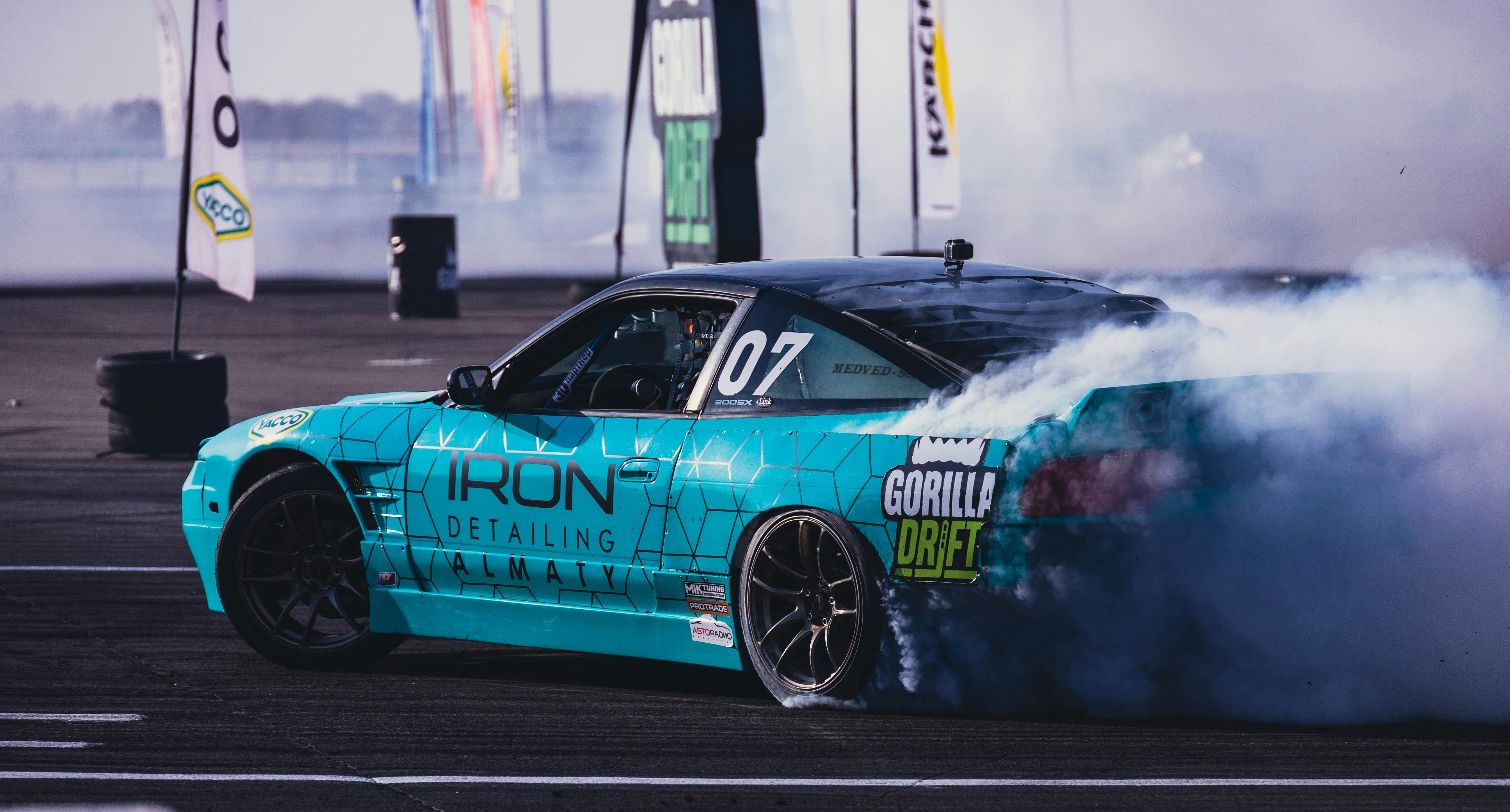 A race car on a track