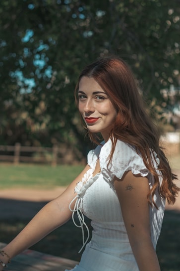 a woman posing for a picture