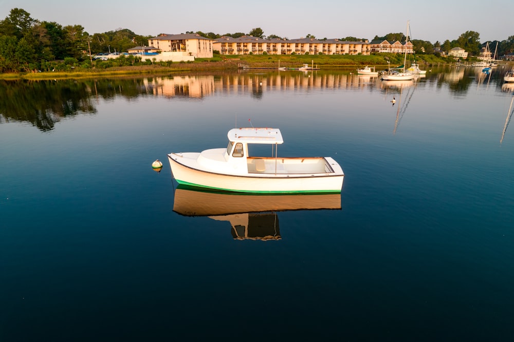 a boat in the water