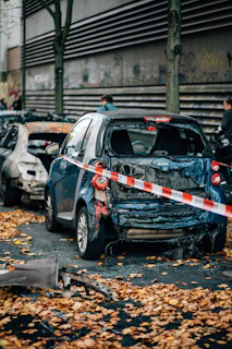 a car with a painted design