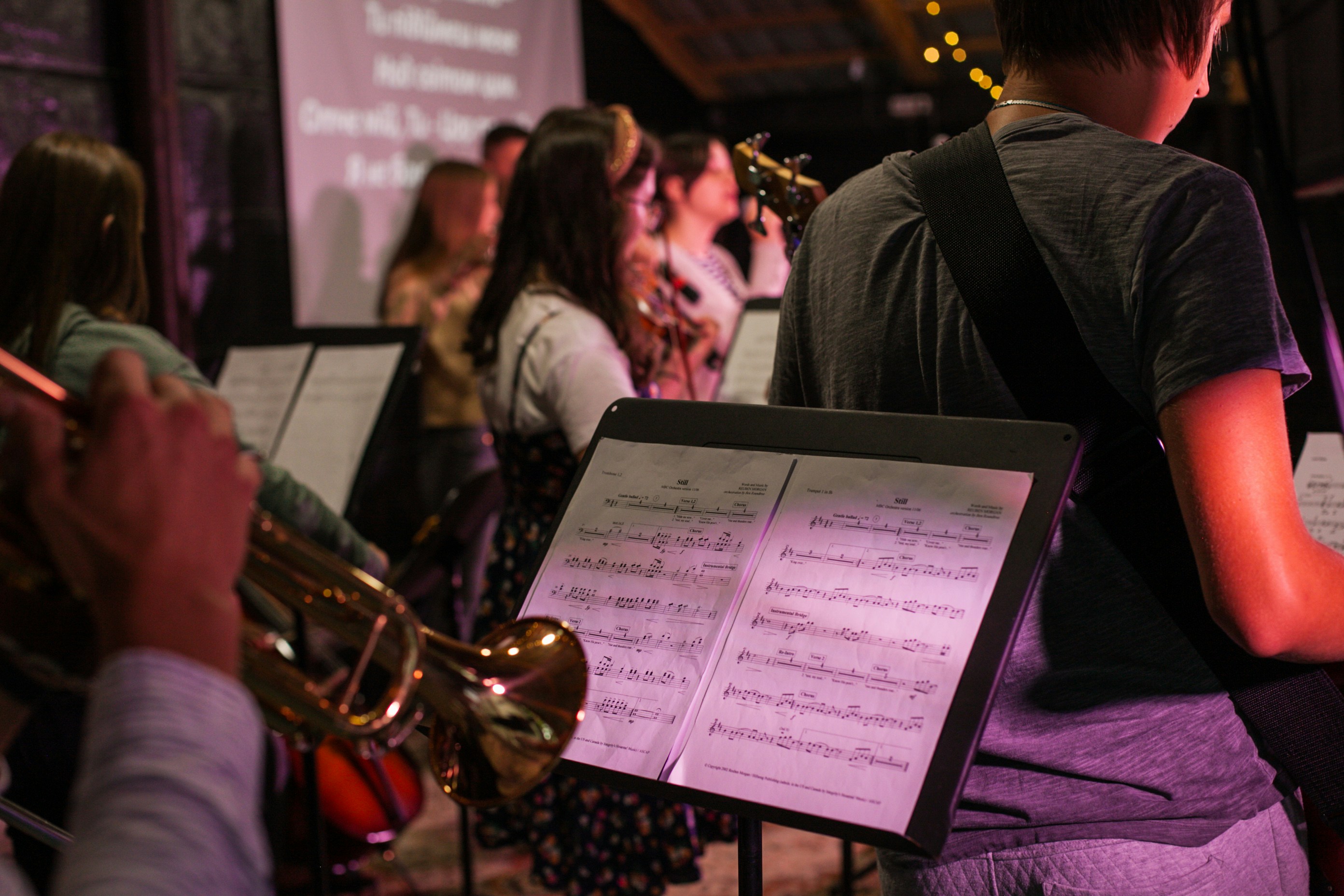 a person playing a saxophone