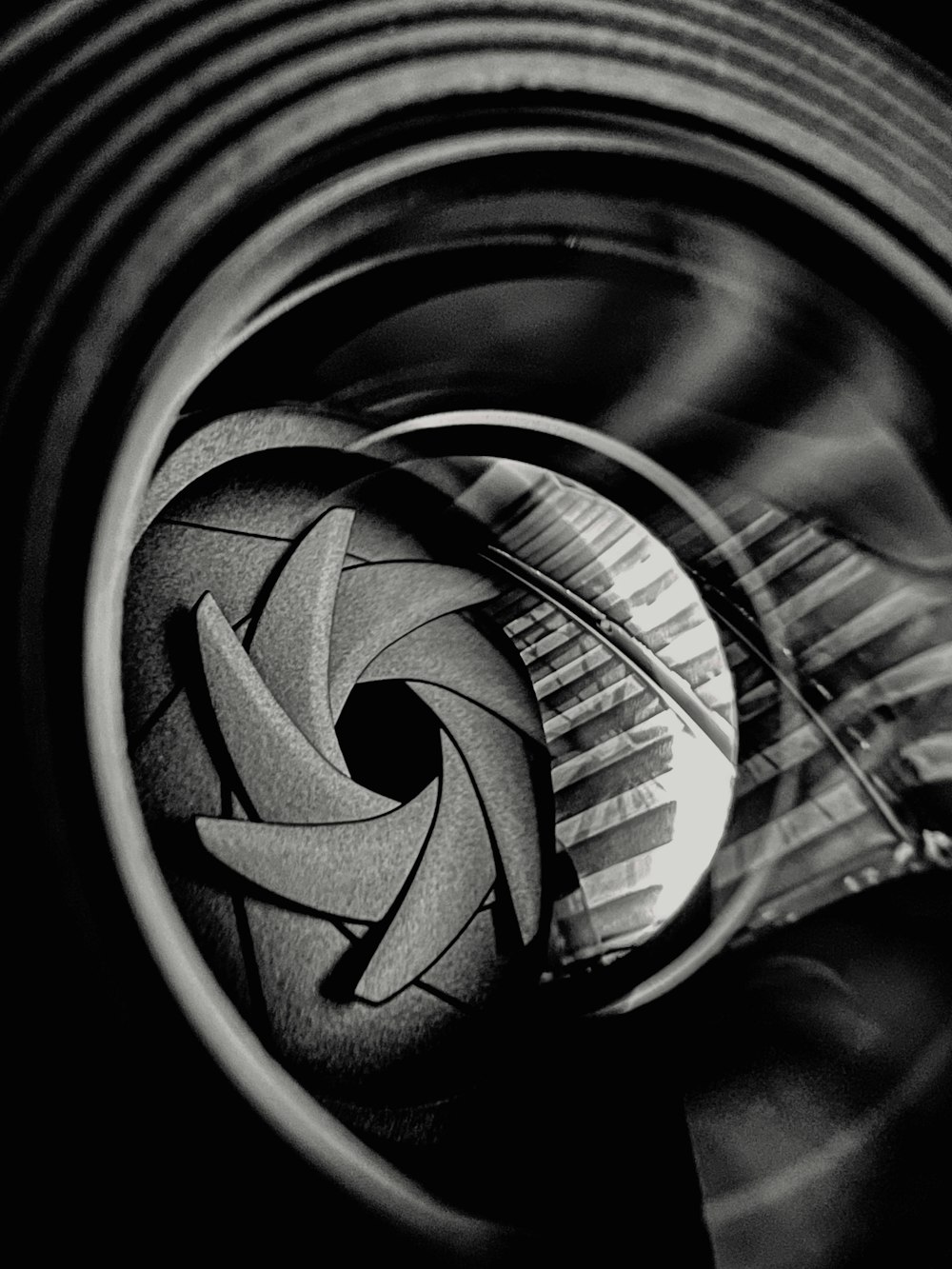 a black and white photo of a guitar