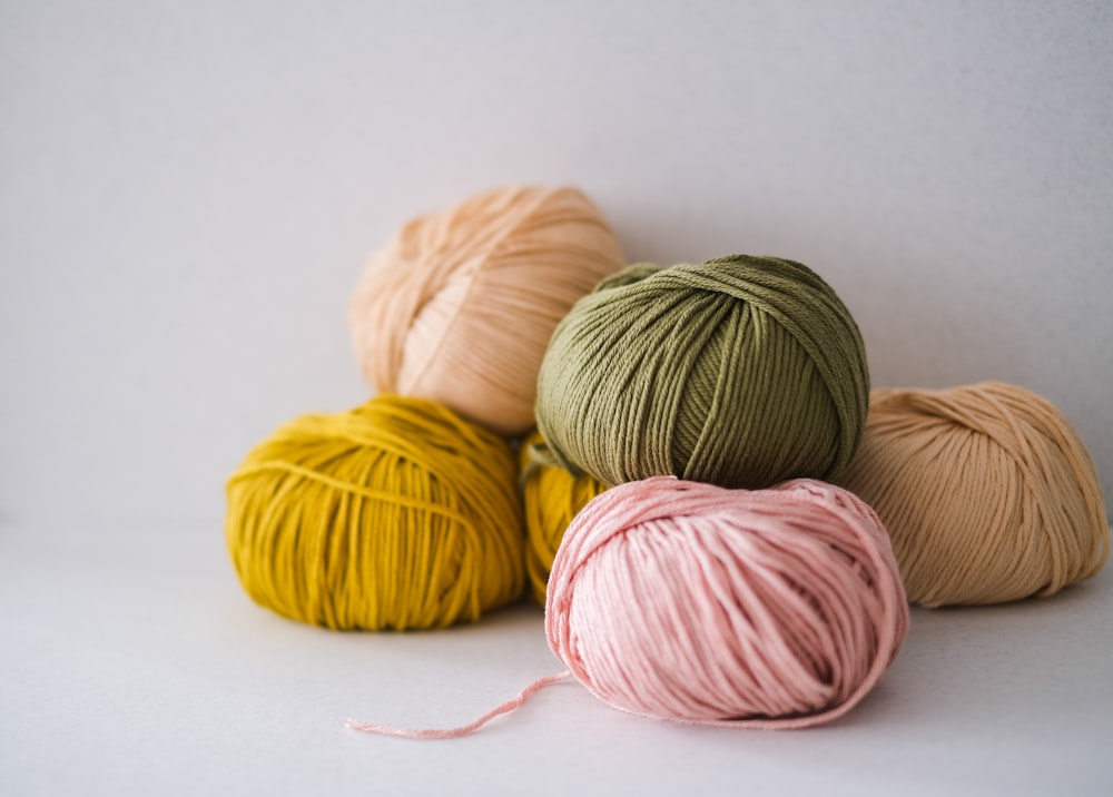 a group of yarn