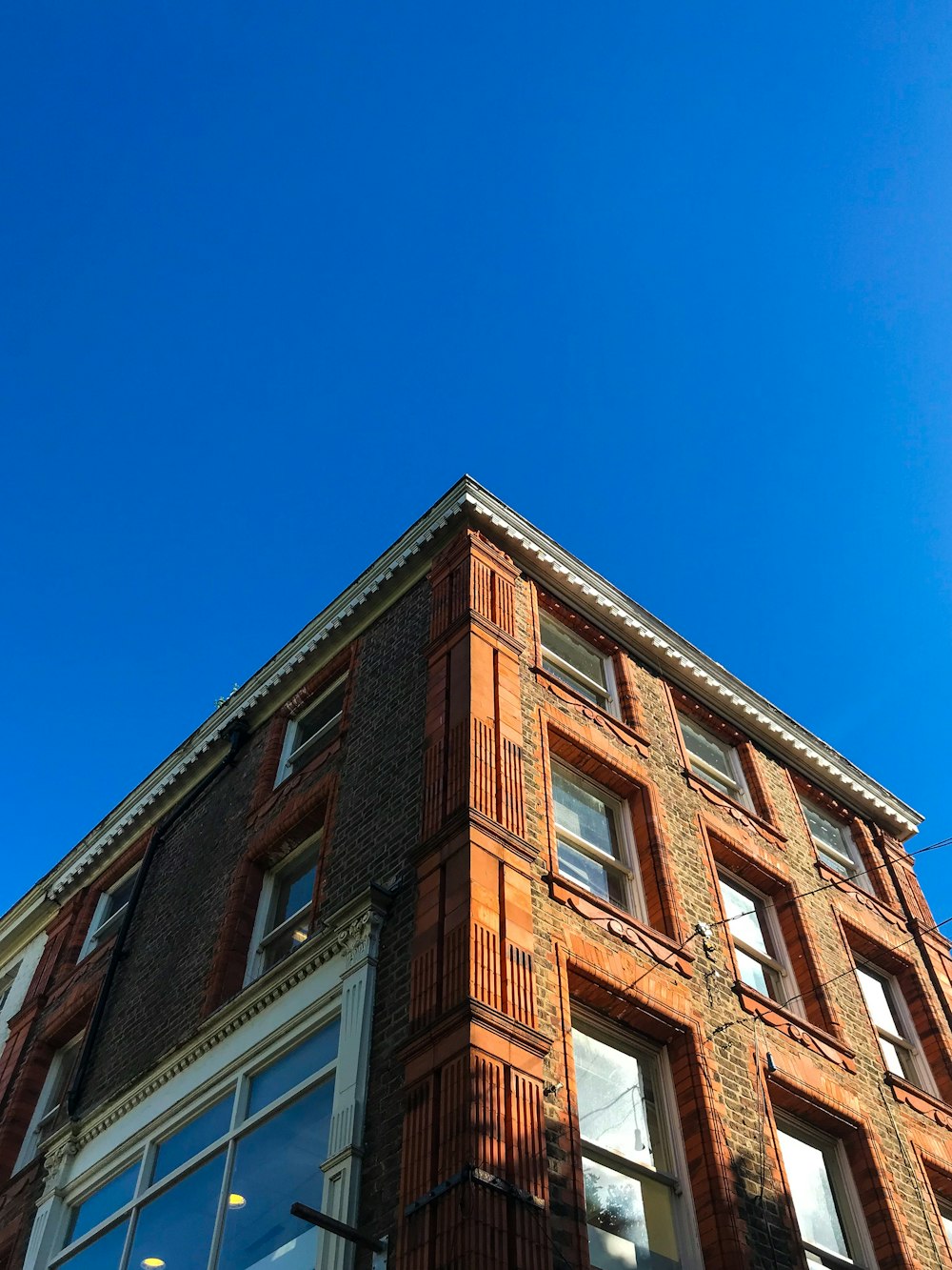 a low angle view of a building