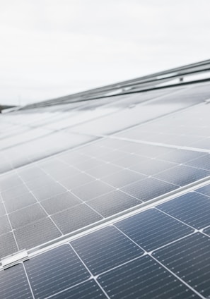 a solar panel on a roof