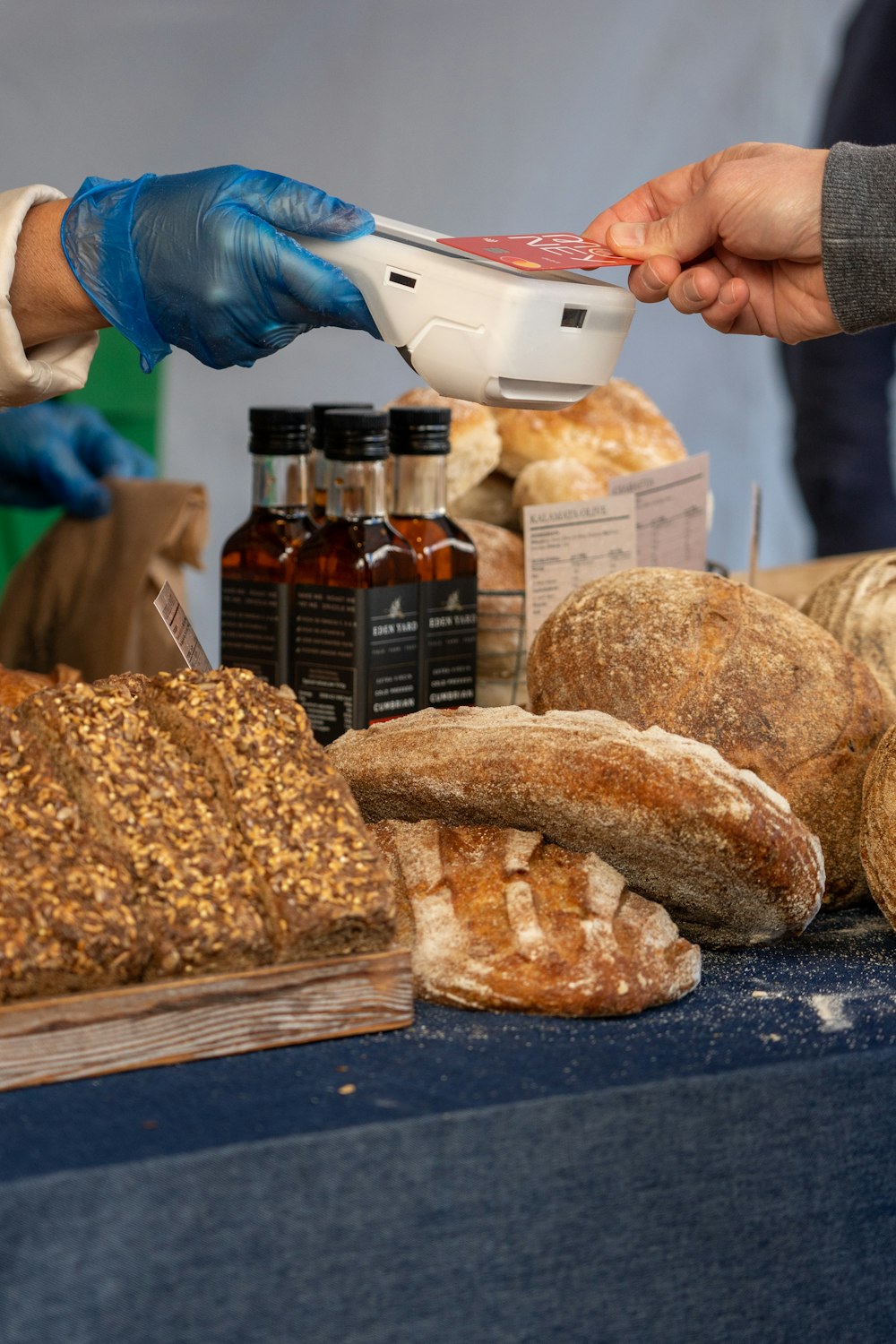 a person making bread