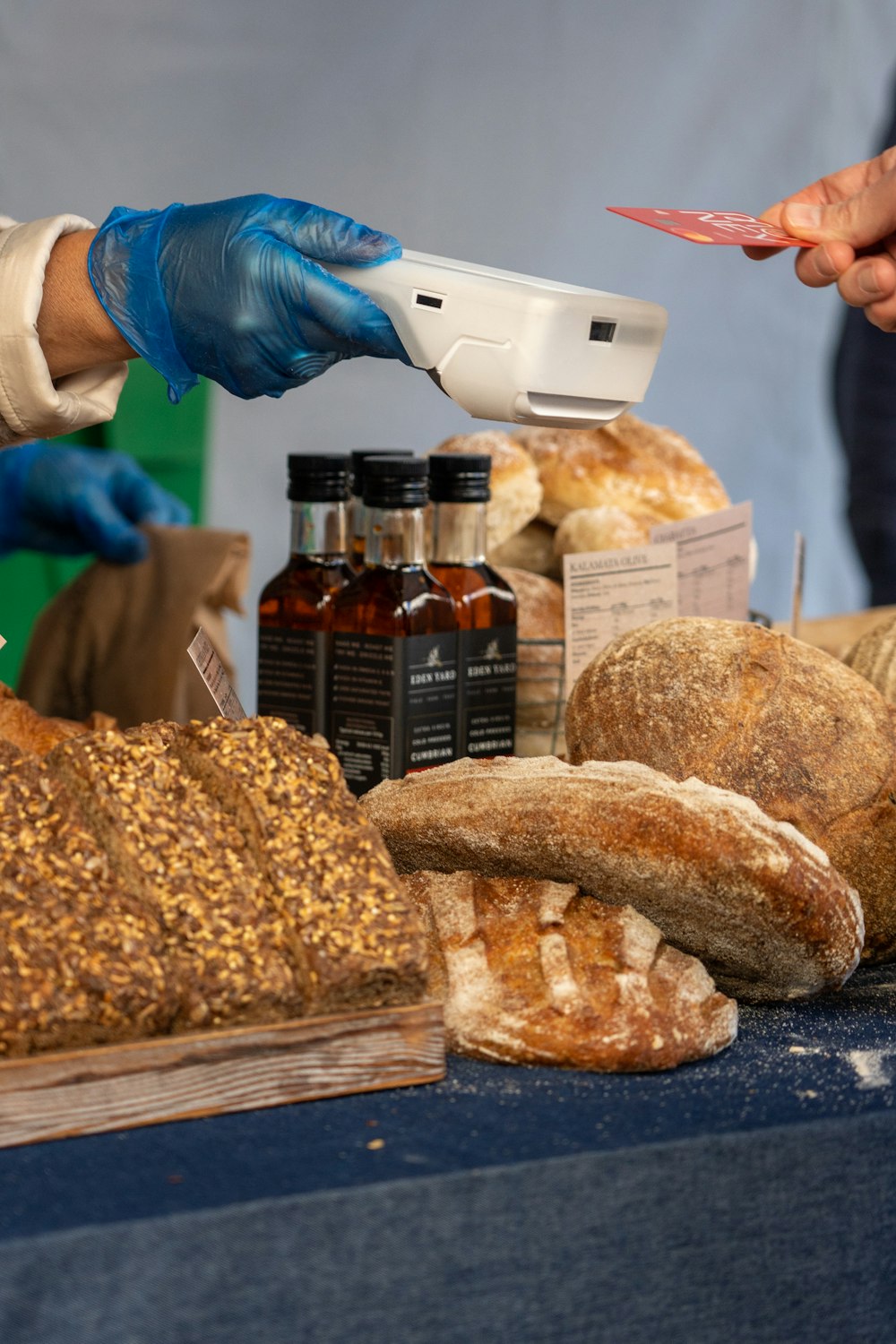 a person making bread