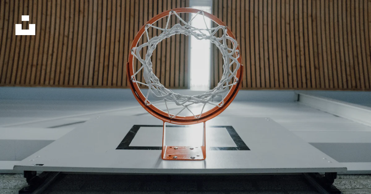 A basketball hoop on a table