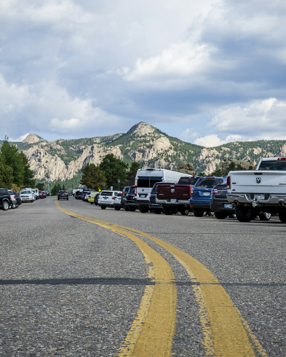 a group of cars on a road