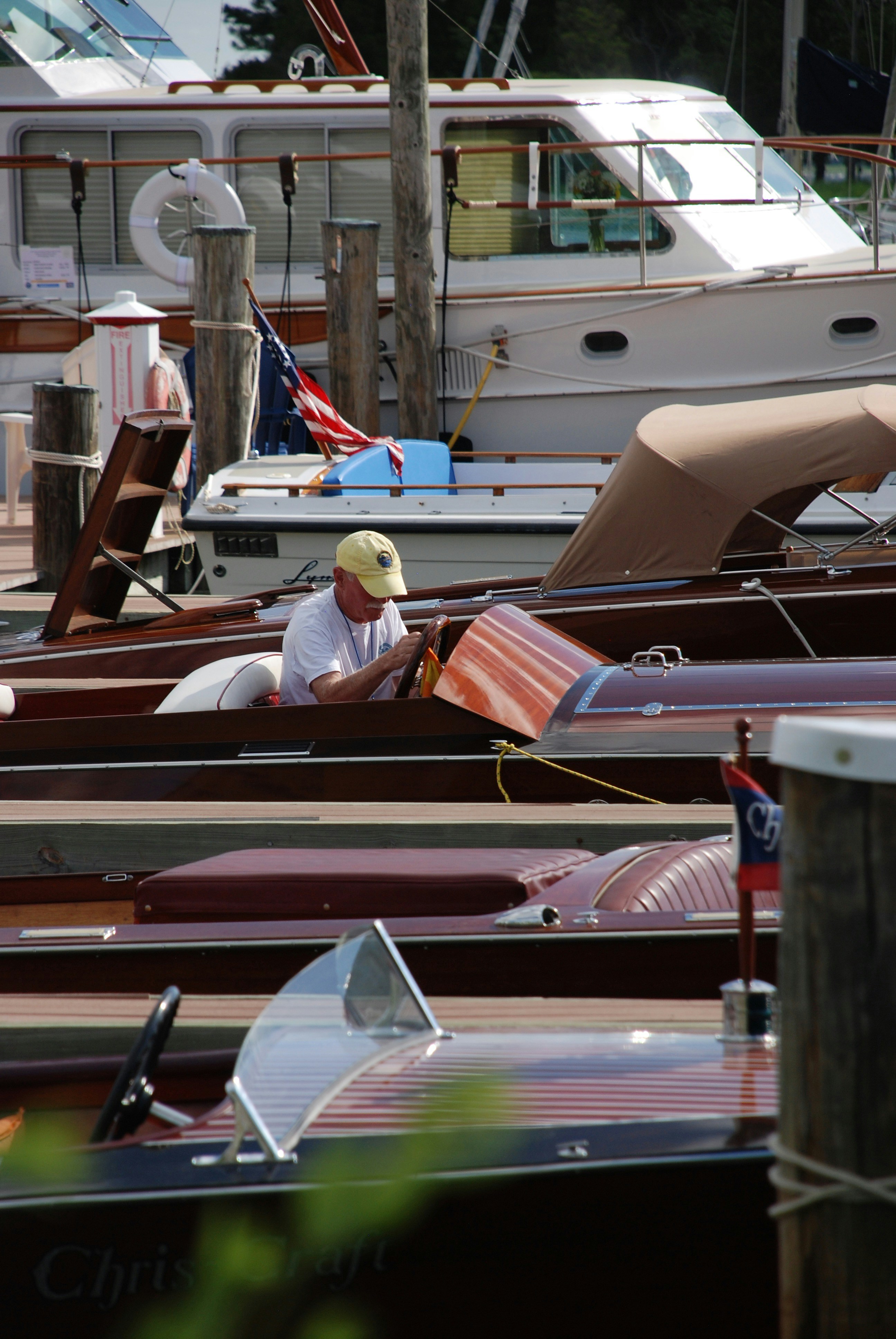 a person on a boat
