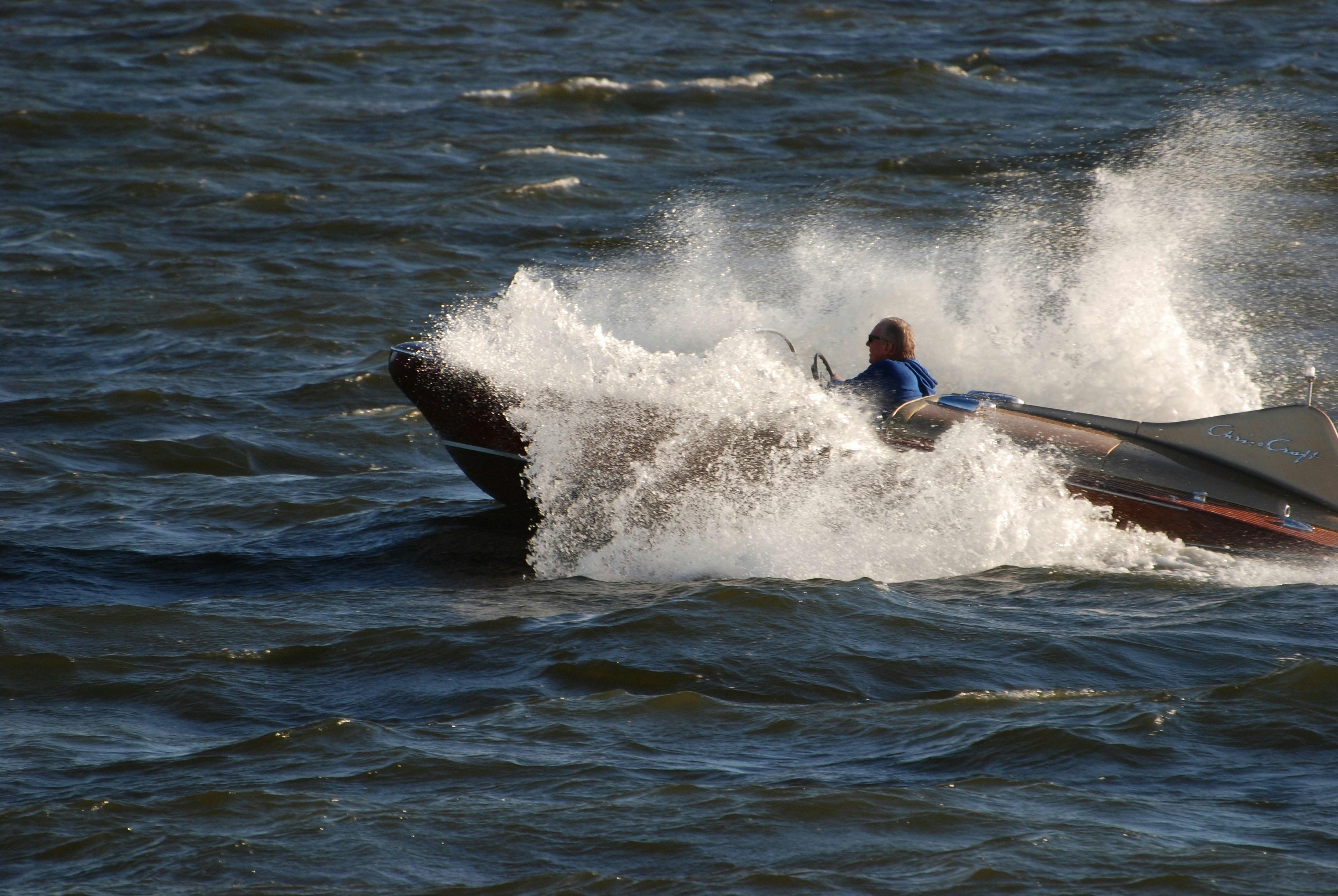 a man riding a surfboard