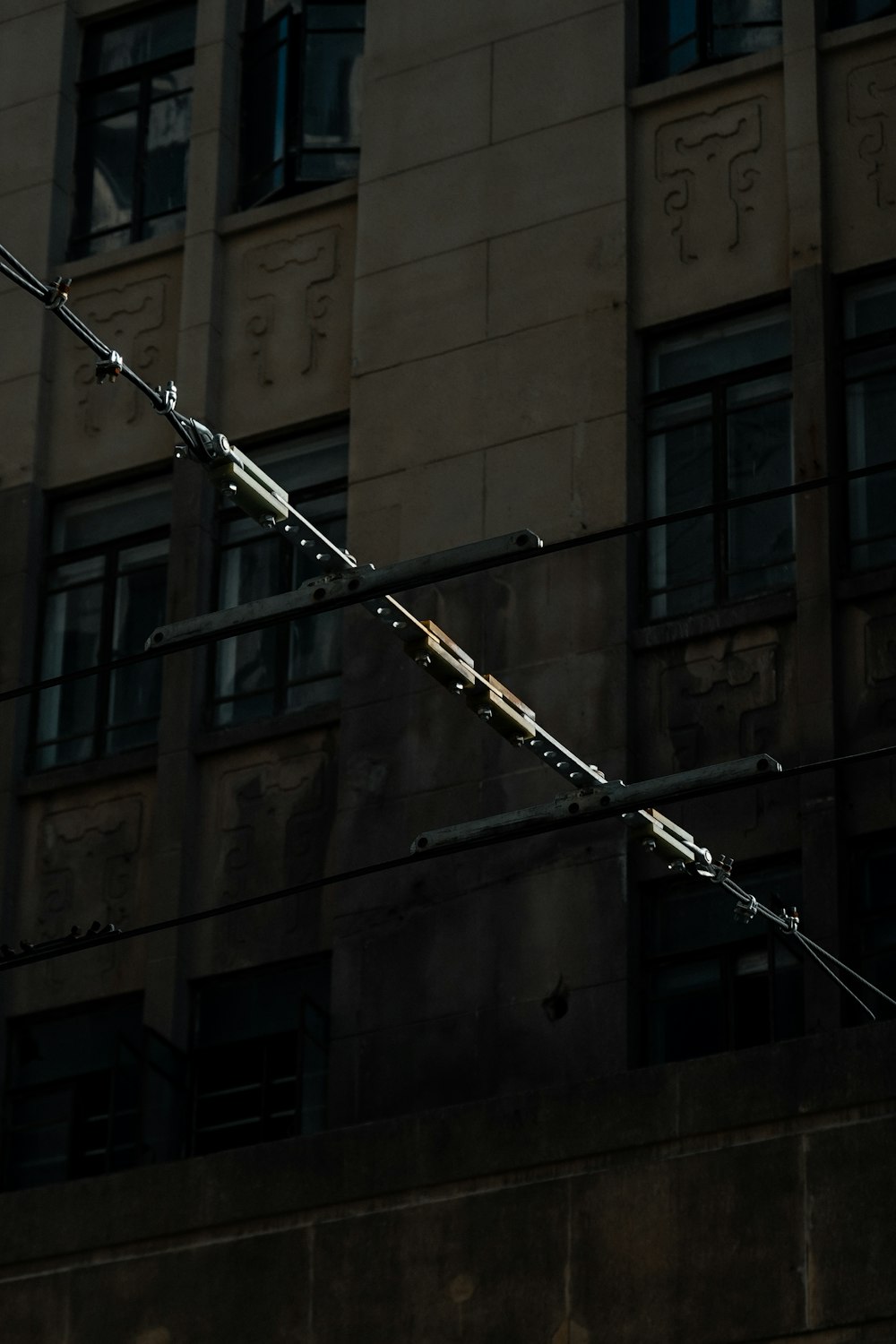 a street light on a pole