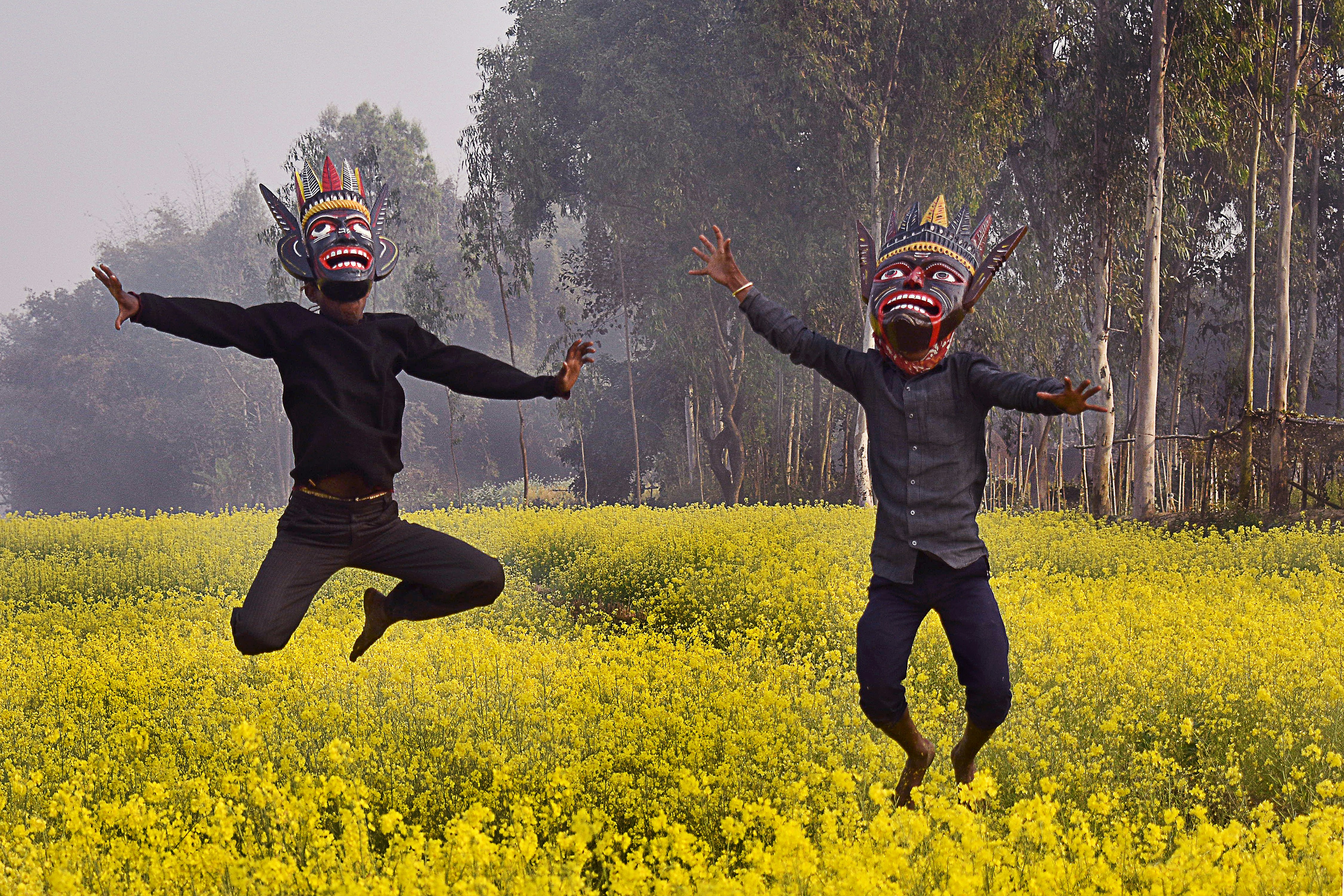 Happy travelers celebrating