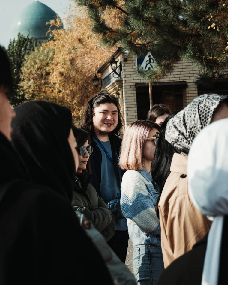 Group of people in Tashkent, Uzbekistan