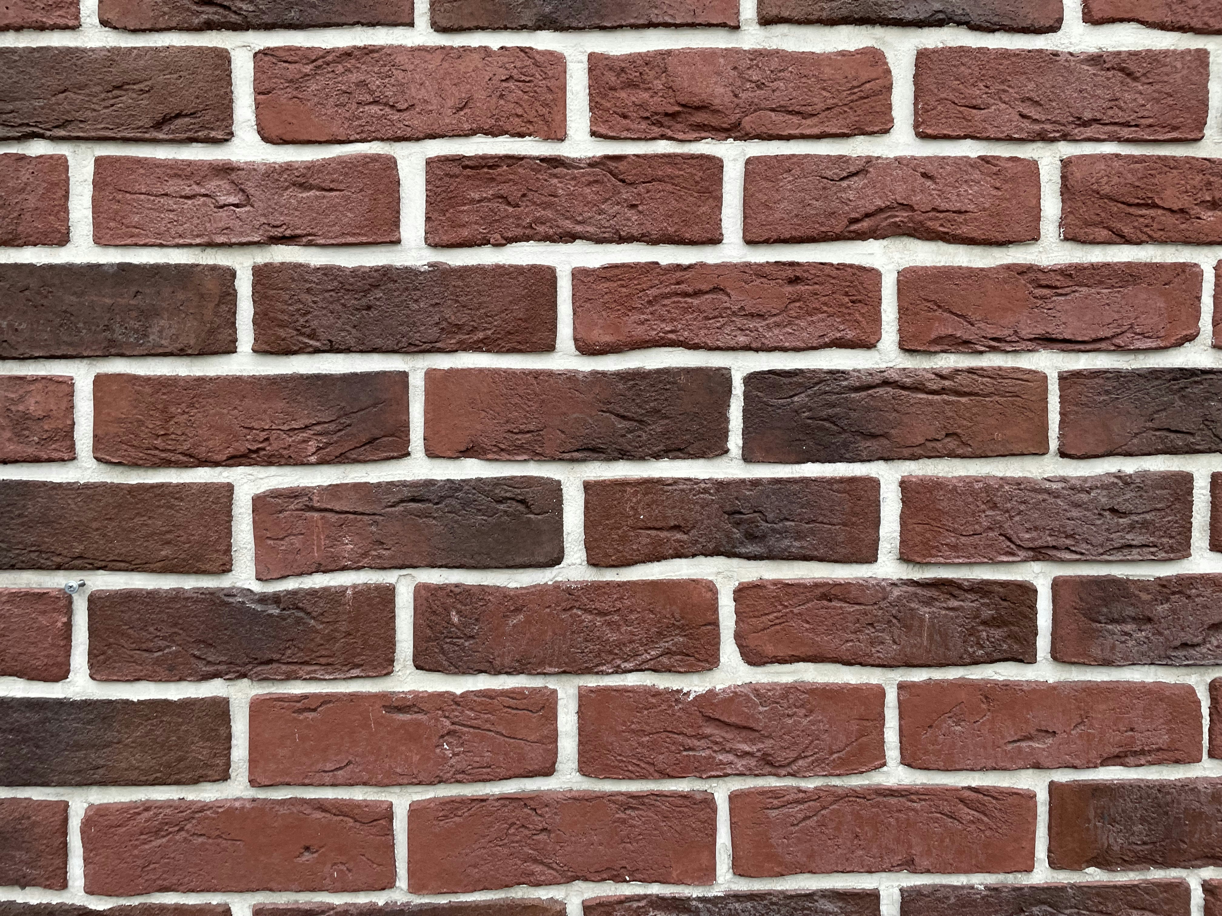 a brick wall with a pattern