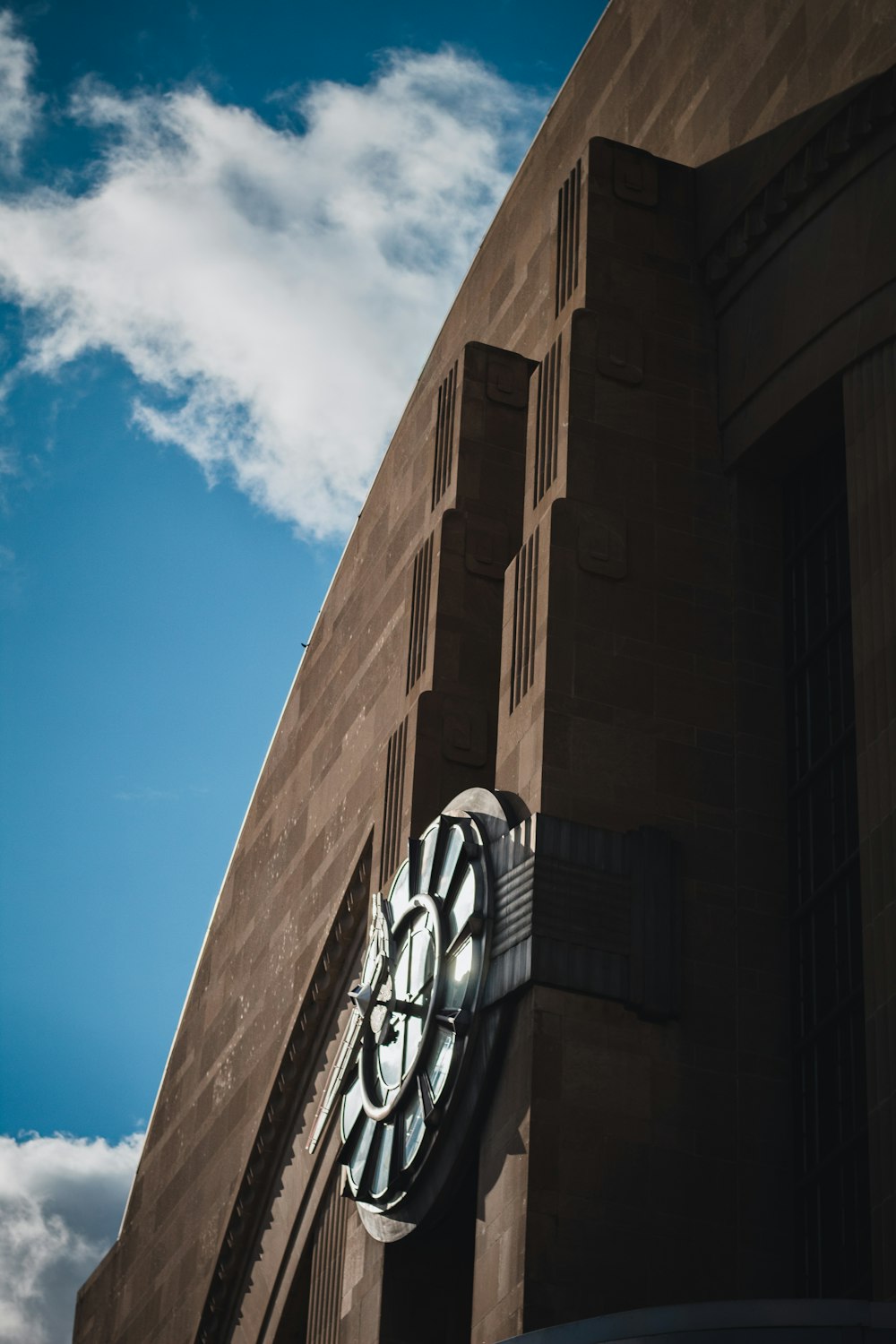 a clock on a tower