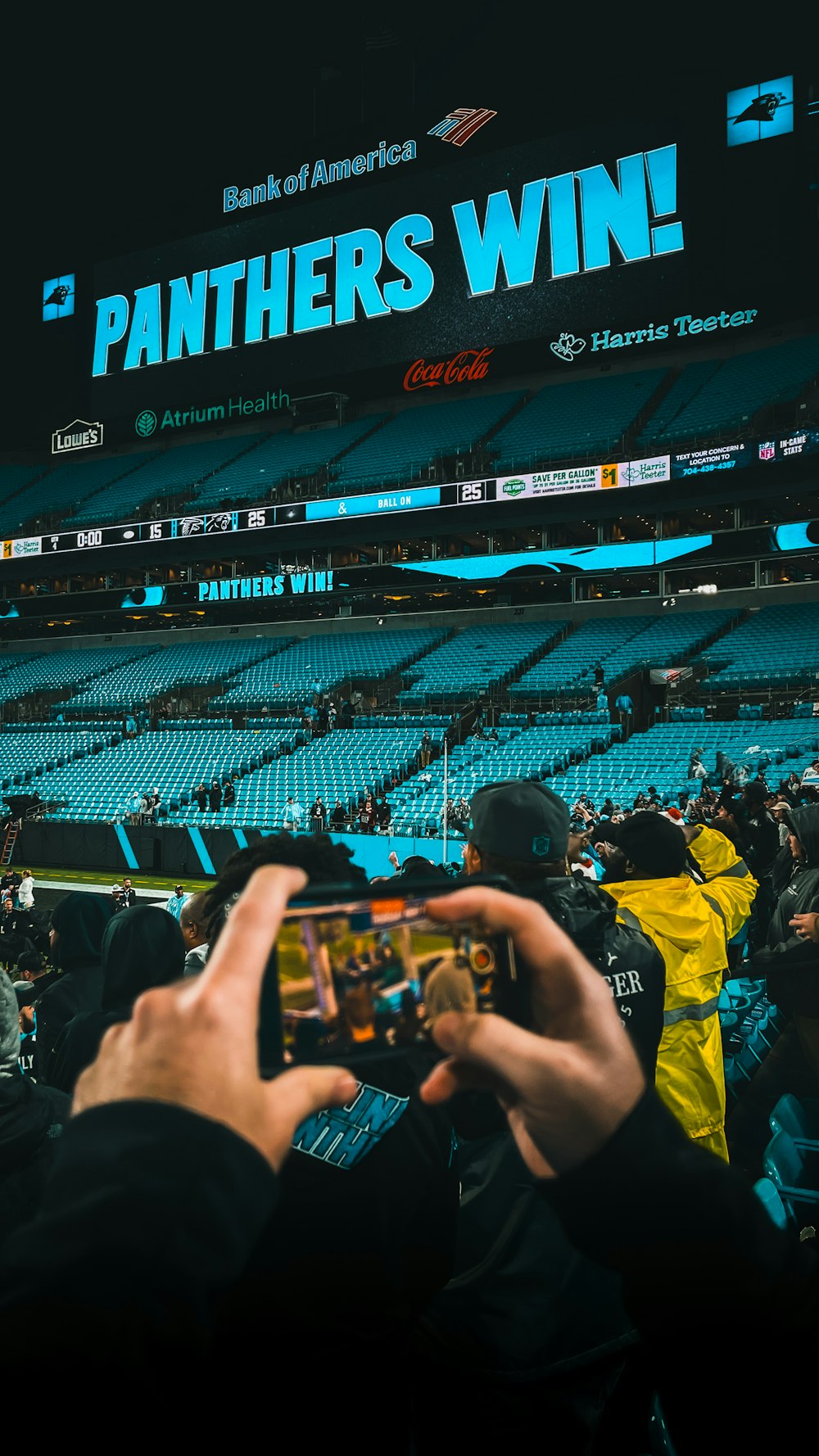 a crowd of people in a stadium