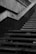 Close-up of durable outdoor stairs made from weather-resistant materials resembling wood.