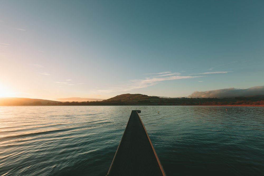 a boat on the water