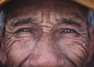 a close up of a man