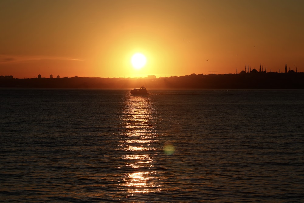 a boat in the water