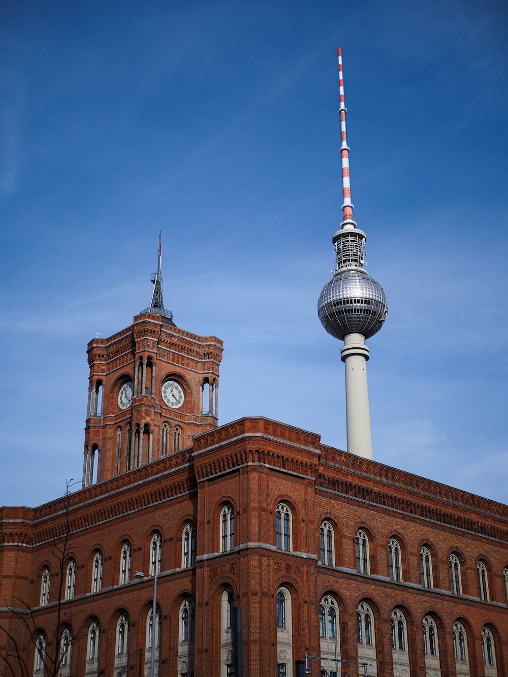 a clock tower on top of a building