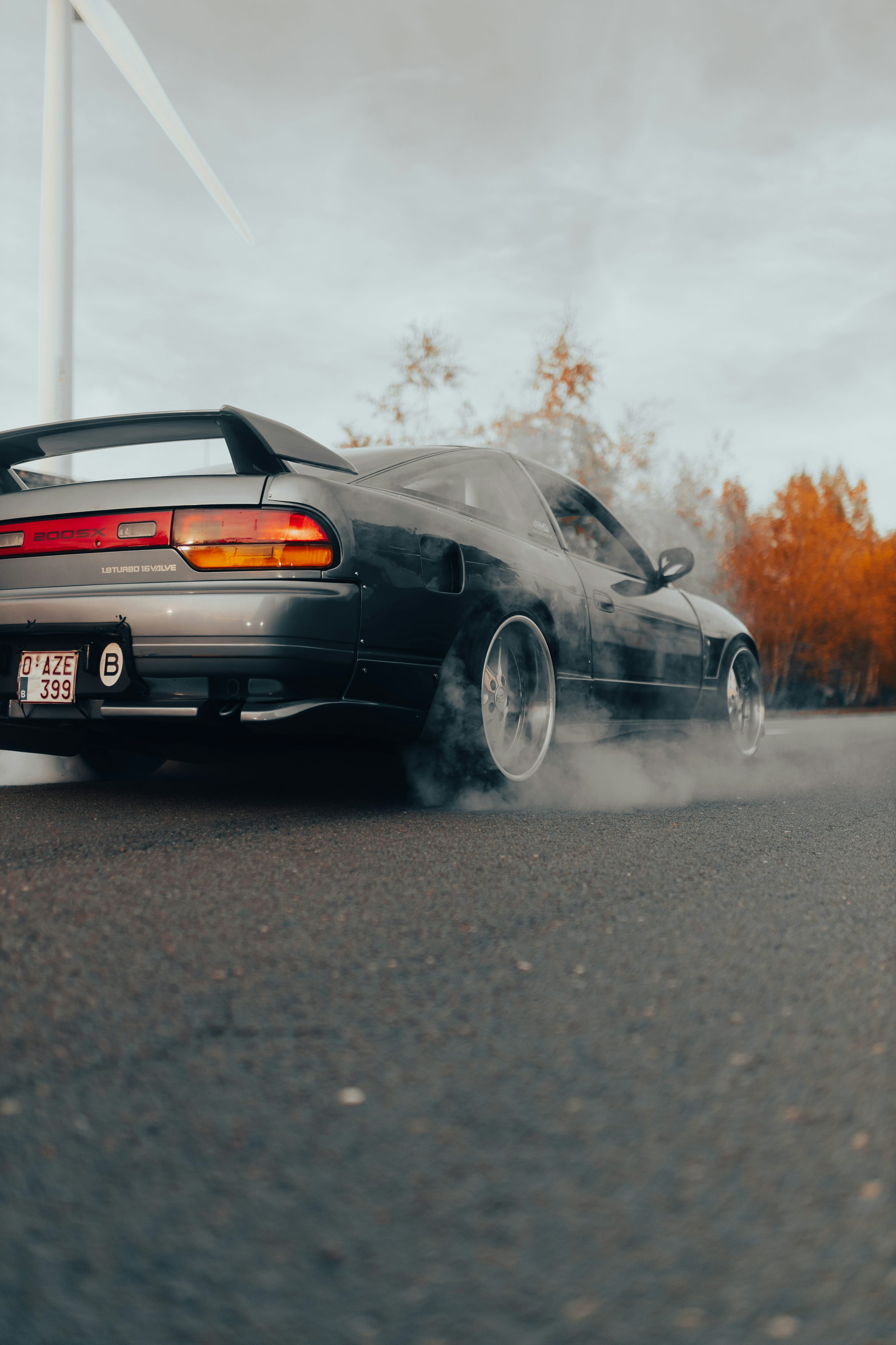 a car on a road