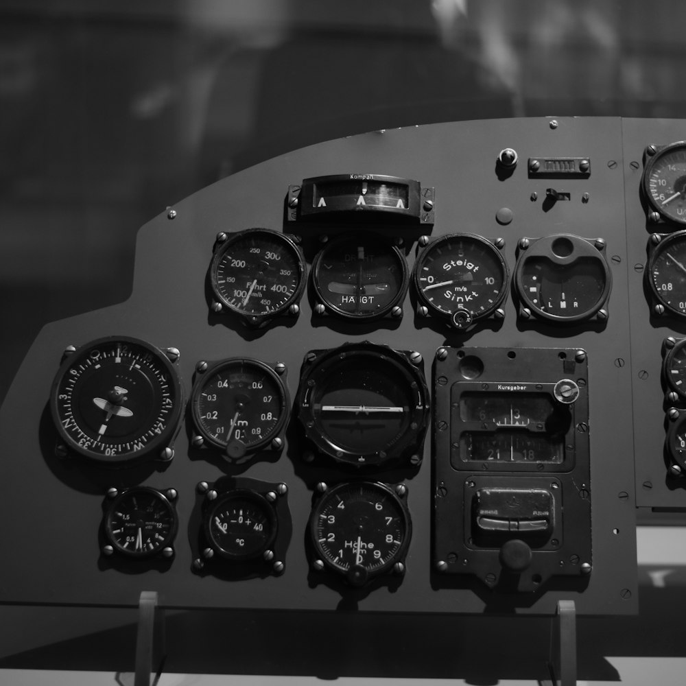 a close up of a cockpit