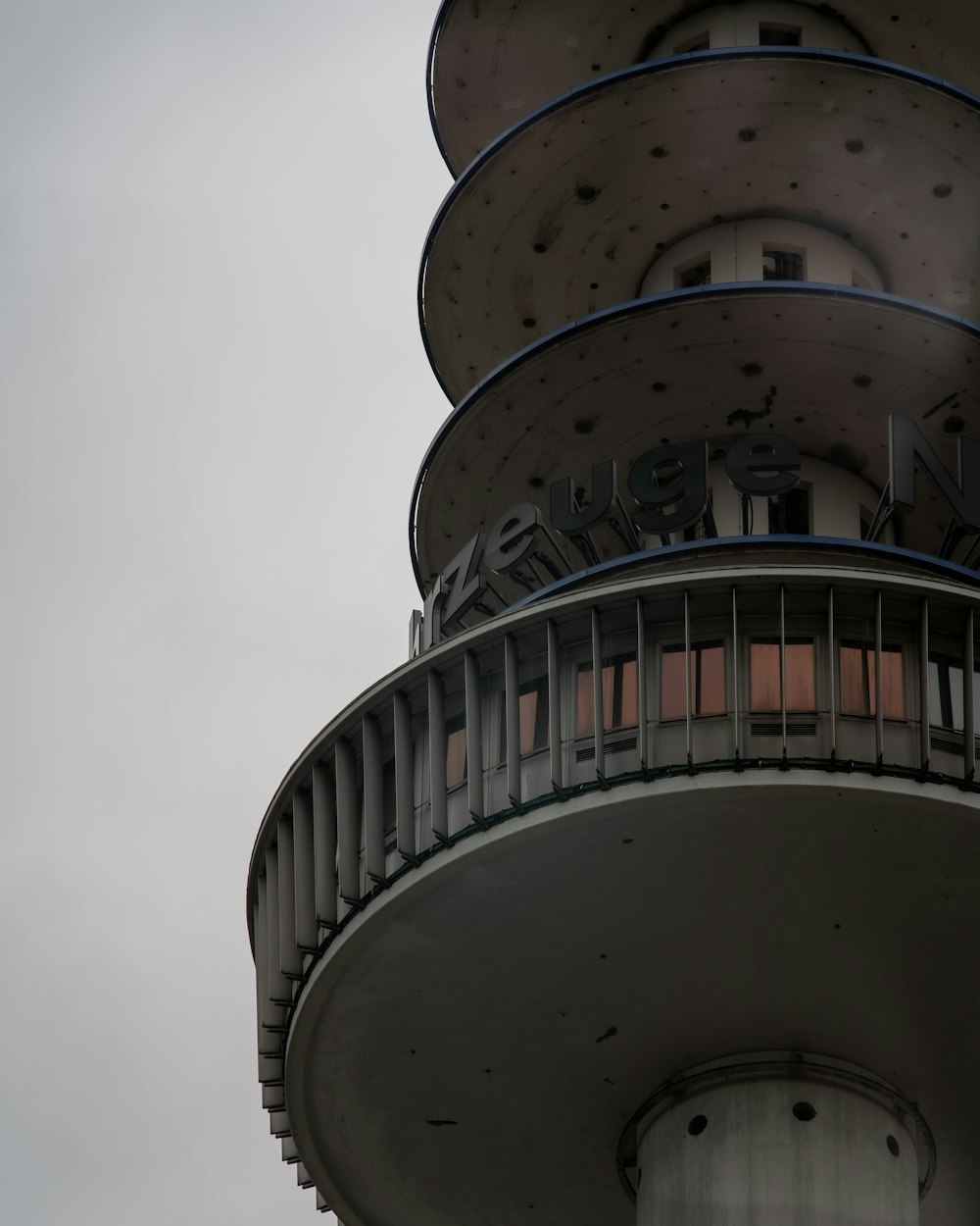 a large tower with a circular top