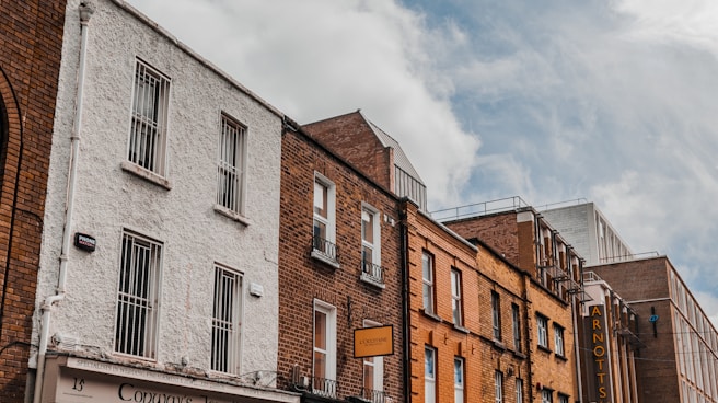 a row of buildings