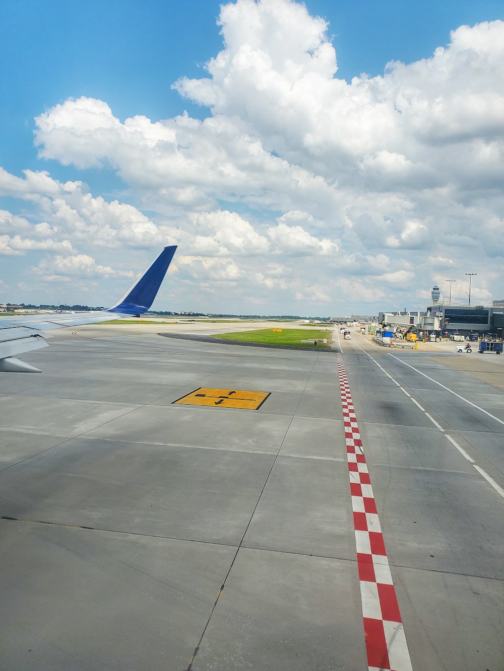 an airplane on the runway