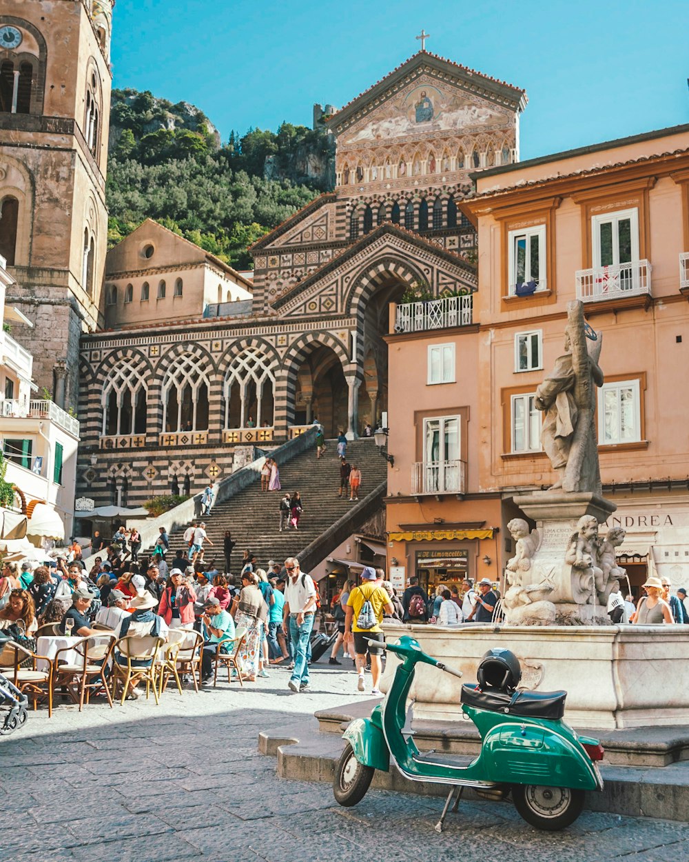 a crowd of people outside of a building