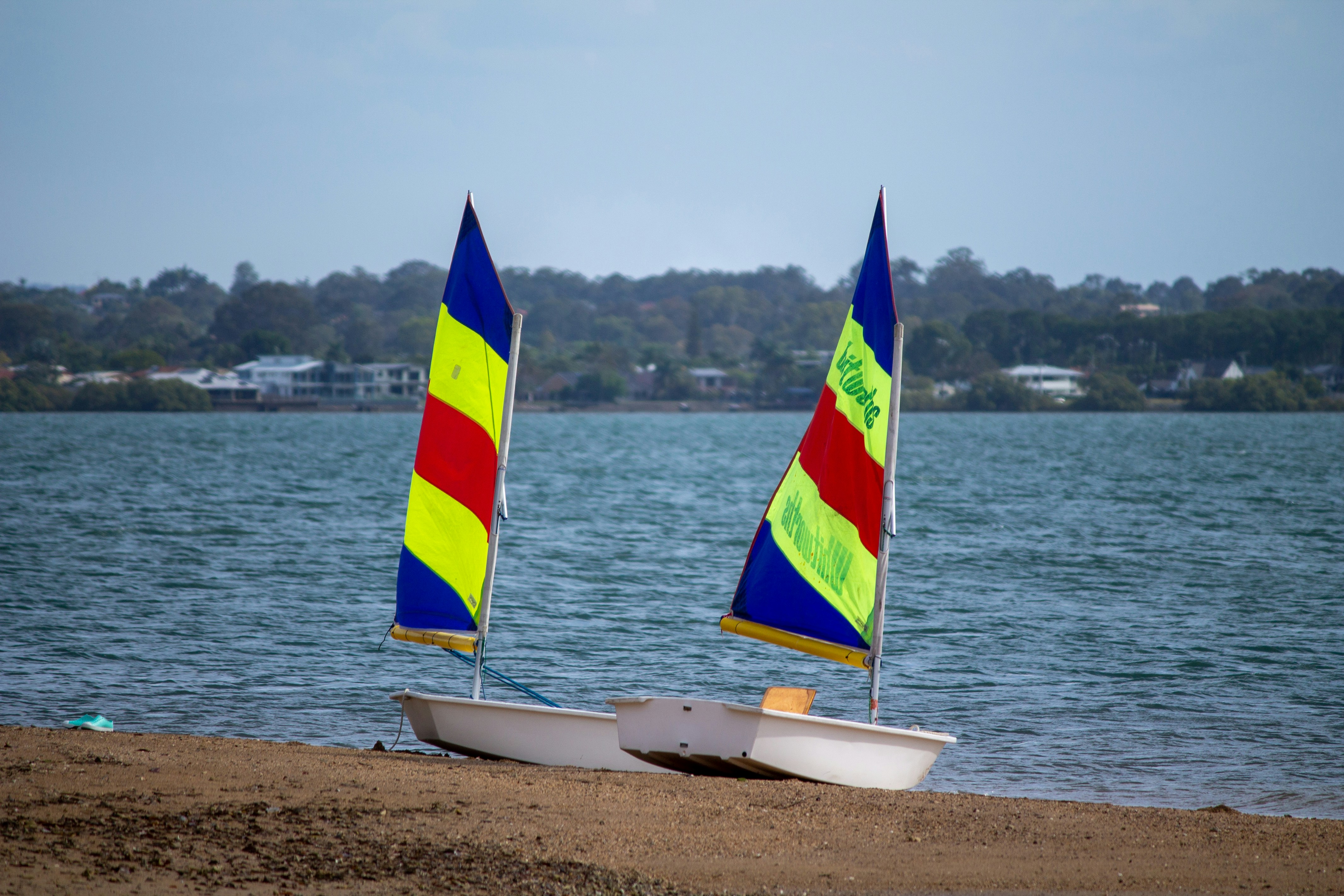 a sailboat on the beach