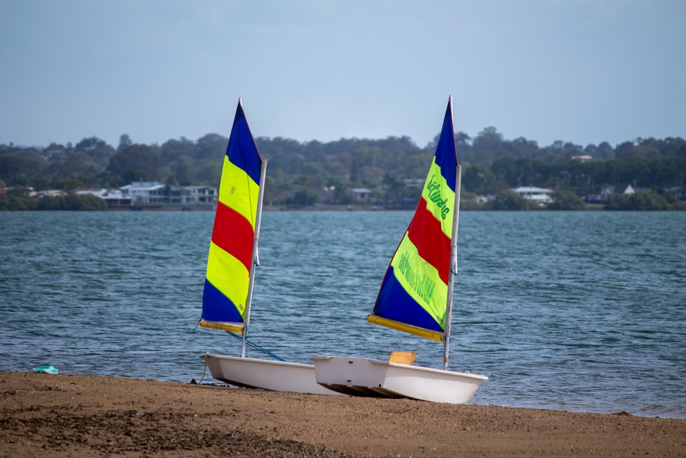 a sailboat on the beach