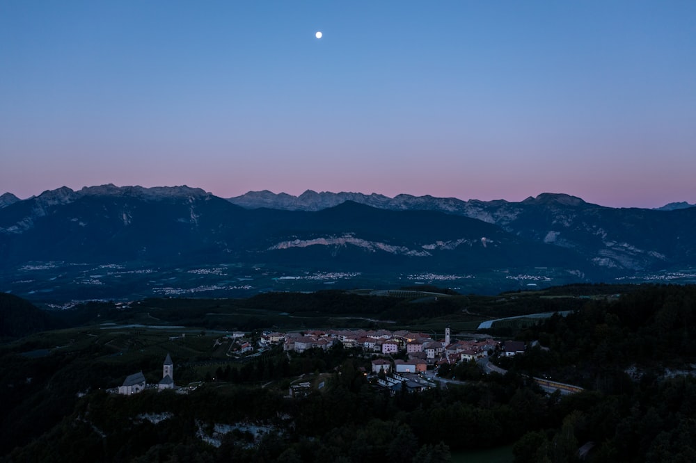 a town in the mountains