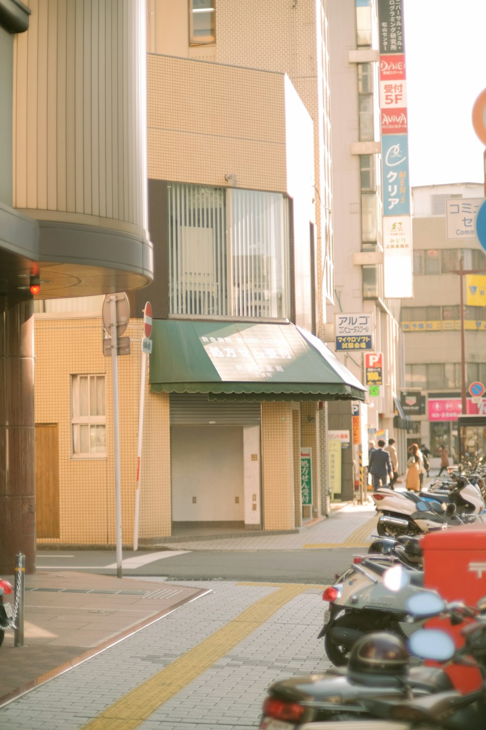 a street with a storefront