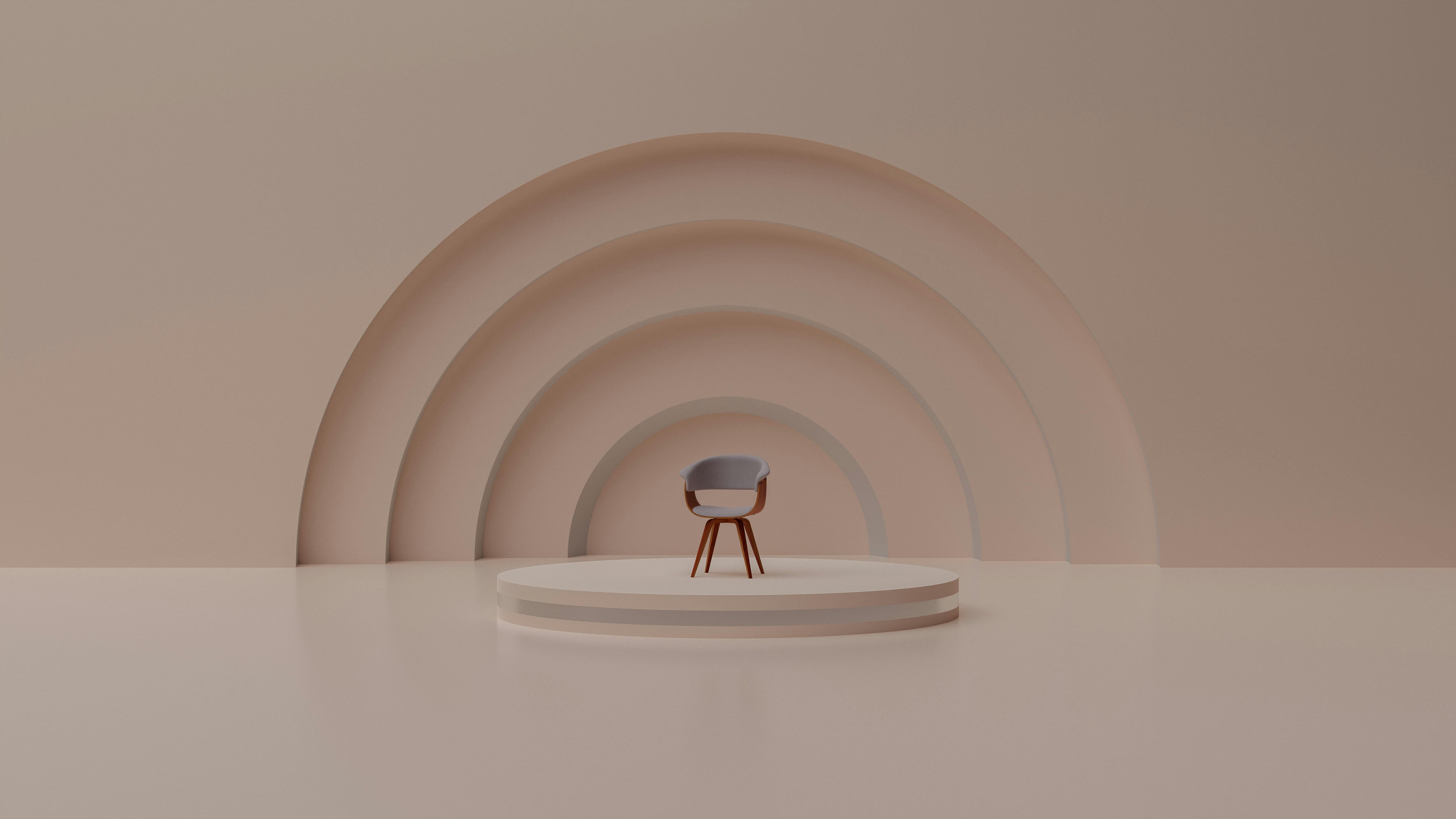 Small chair in room