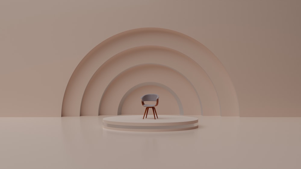 a small chair in a room