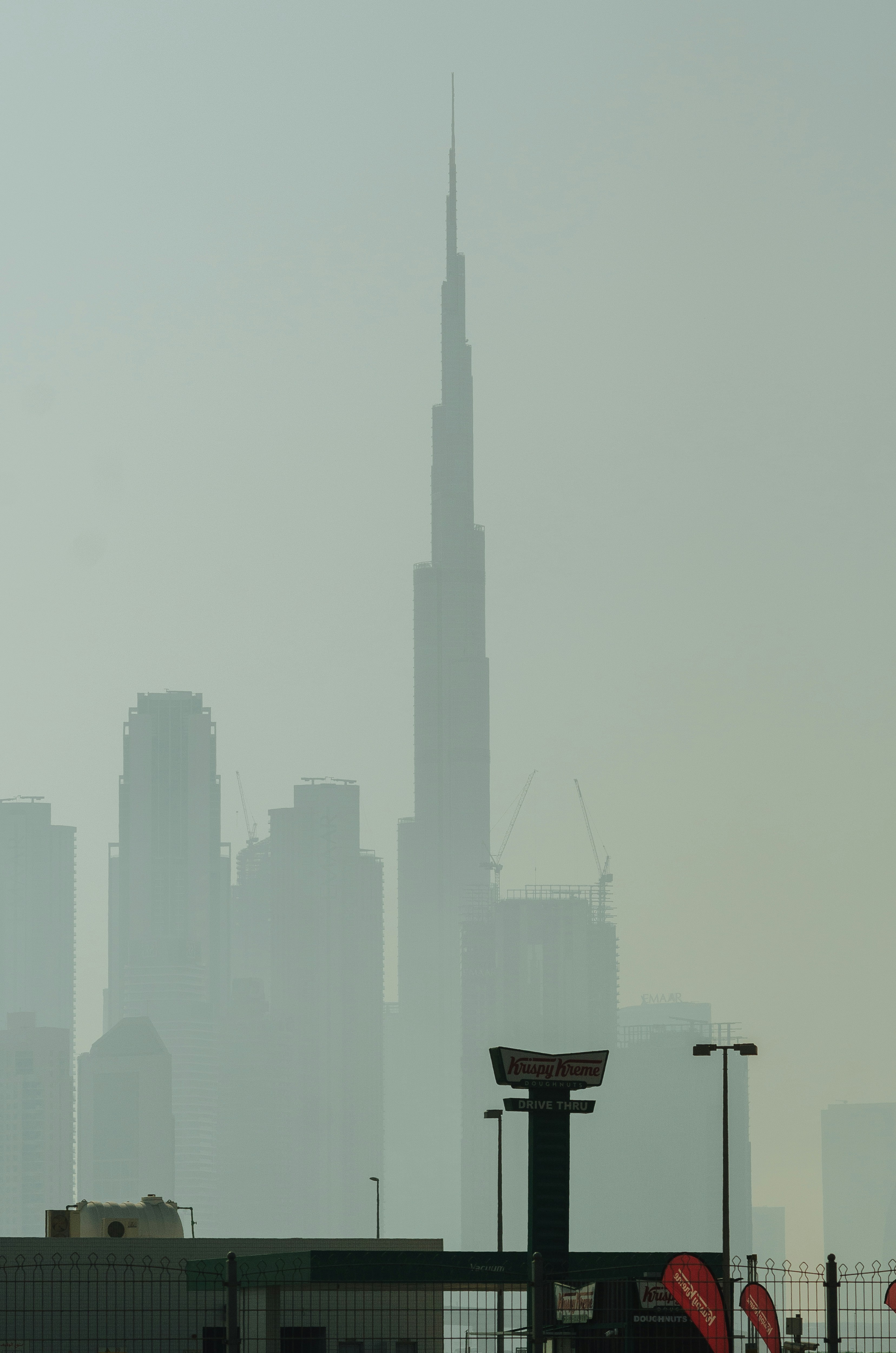 a tall tower in a city