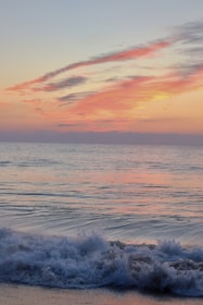 waves on a beach
