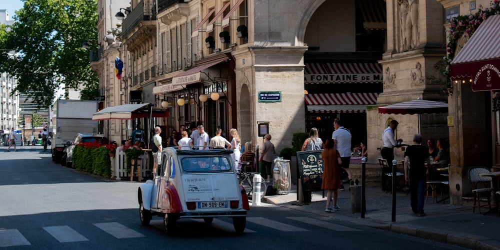 a car on the street