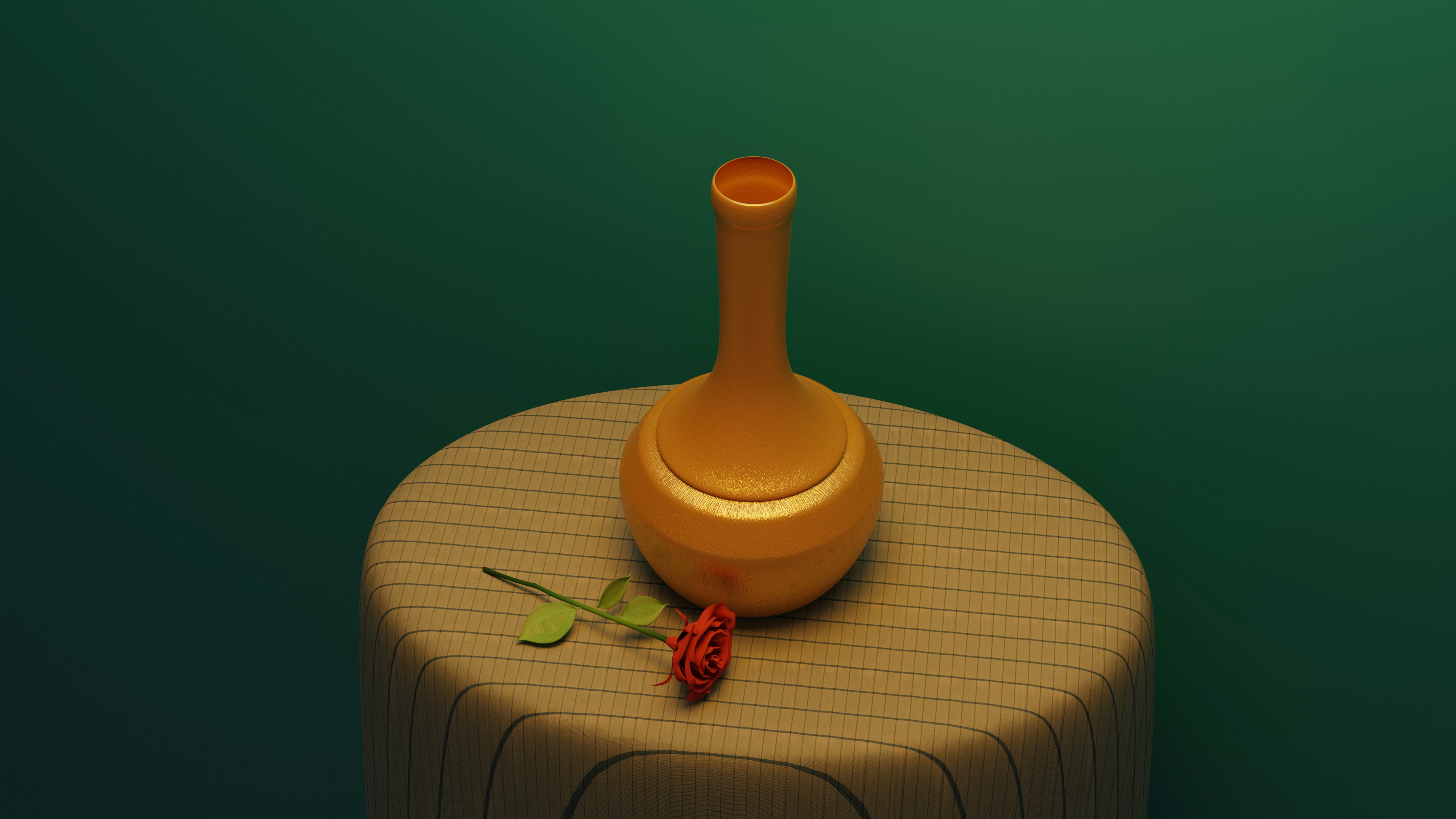 Modelo 3D girando em uma plataforma