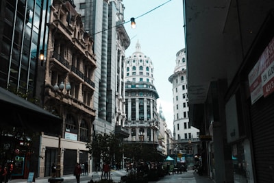 a street with buildings on both sides