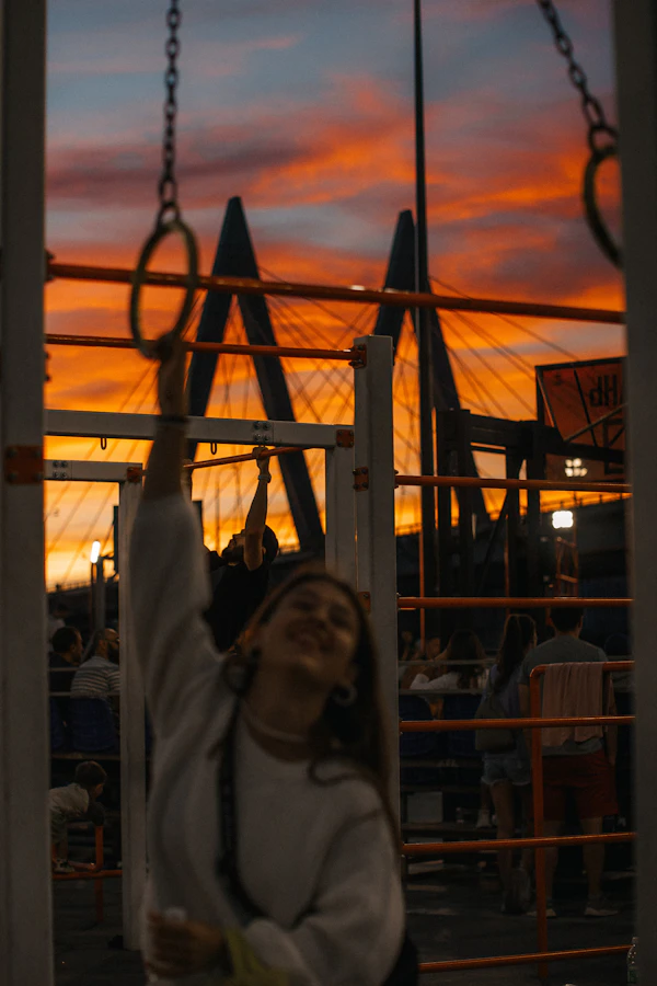 Allenamento al tramonto