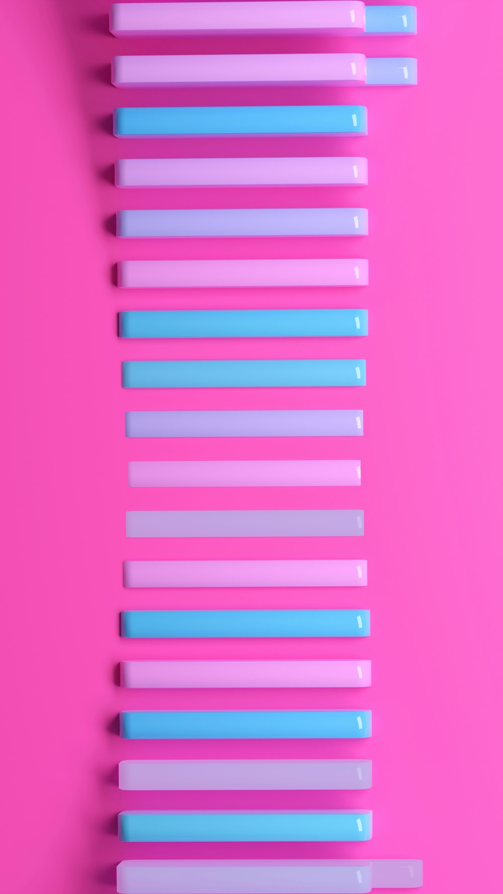 a pink and white striped object