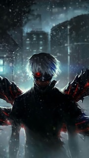 a person wearing a mask