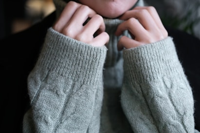 a person holding their hand up