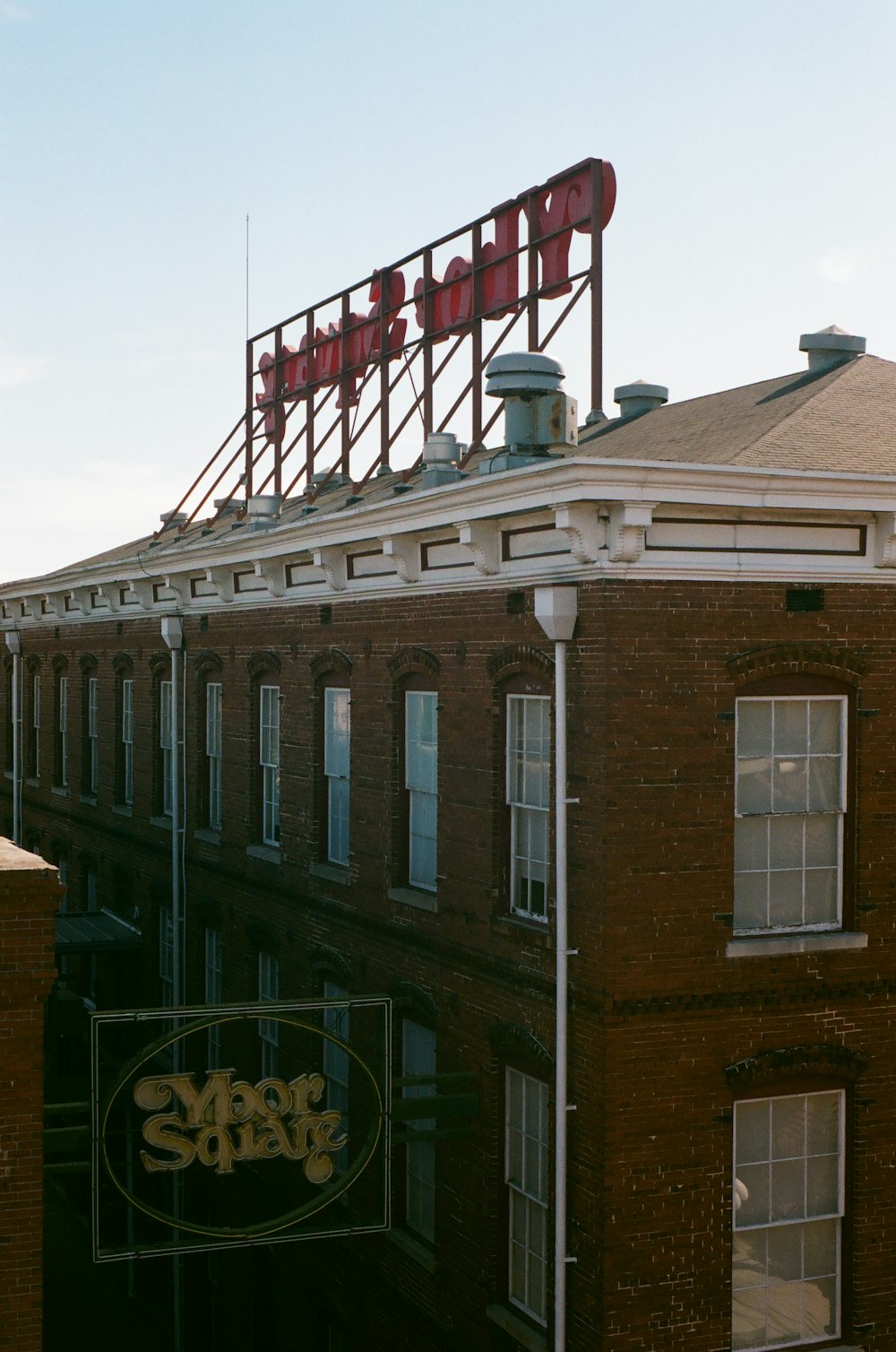 a sign on a building